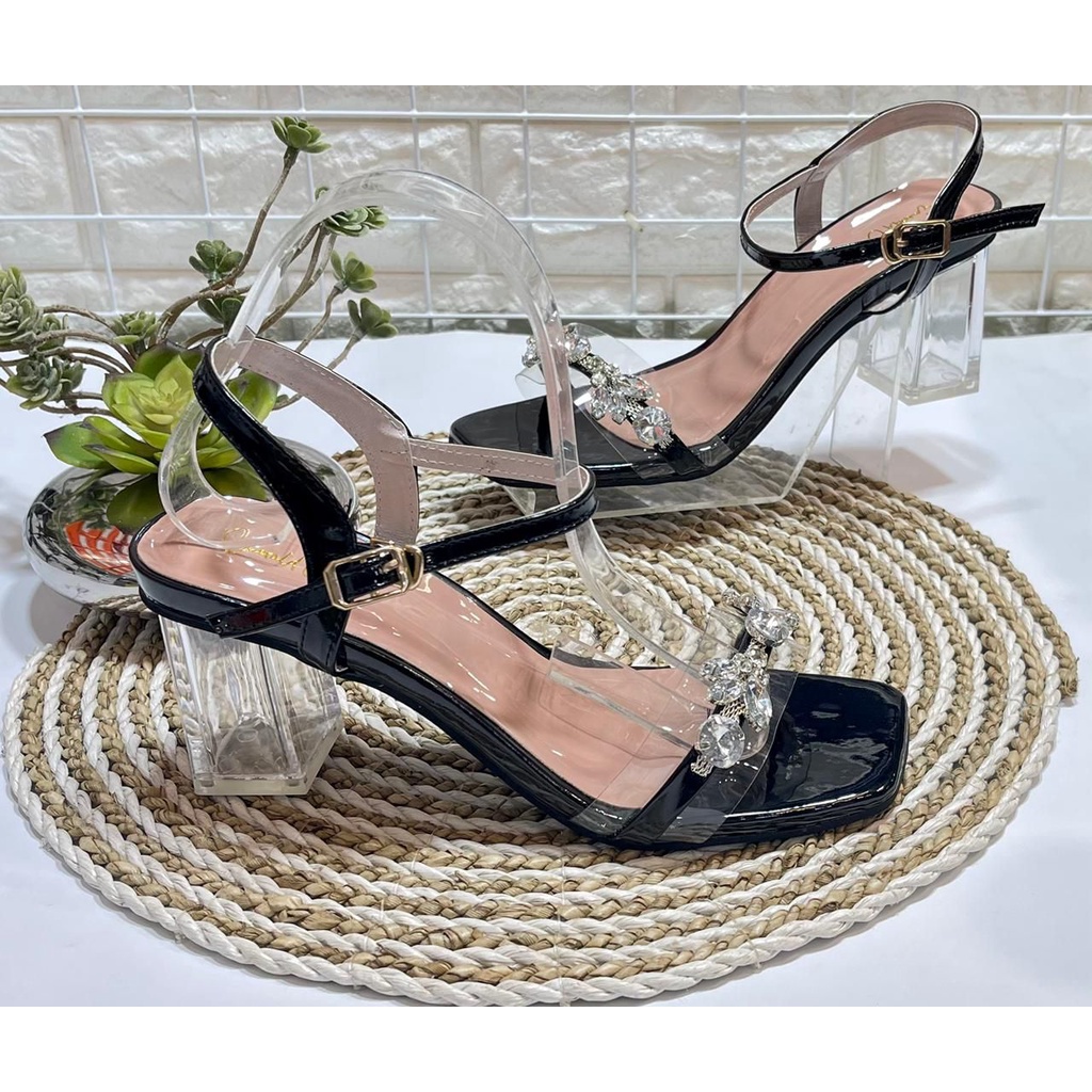 Sandal Purple Y008 - Sepatu Wanita Heels - Heels Shoes Purple