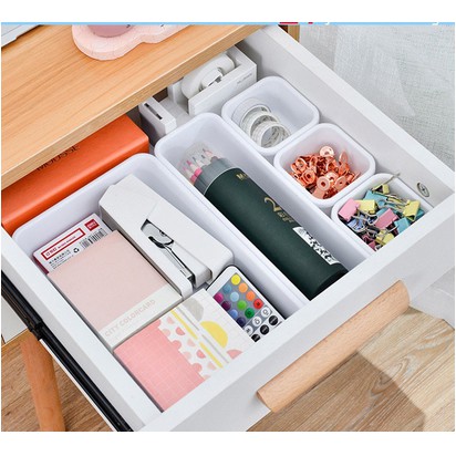 【GOGOMART】Kotak Pembatas Organizer Penyimpanan Make Up Organizer 8 PCS