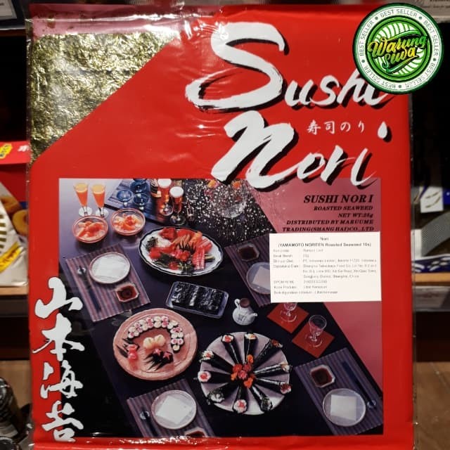 

Yamamoto Noriten Rumput Laut Nori Sushi Seaweed japan 10 s 25 gram