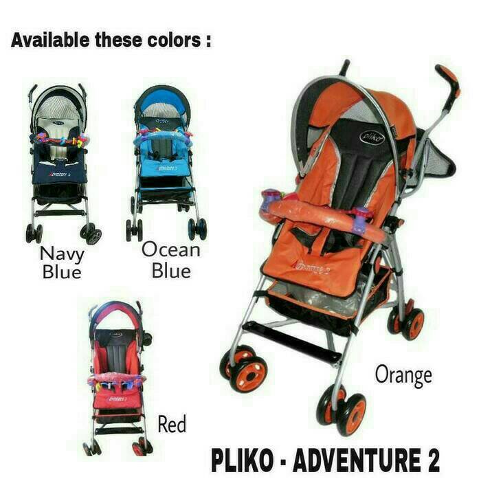 Jual Stroller Pliko Adventure Navy Blue di Lapak Planet Baby Shop |  Bukalapak