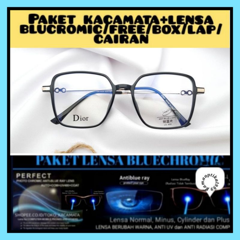 KACAMATA PHOTOCROMIC/ANTIRADIASI/KACAMATA MINUS/NORMAL/KACAMATA KEKINIAN/KACAMATA FASHION (1025)