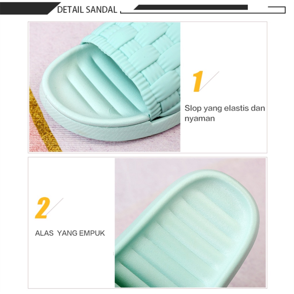 SENDAL KARET FLAT WANITA ANTISLIP CALATRAVA 9901-13