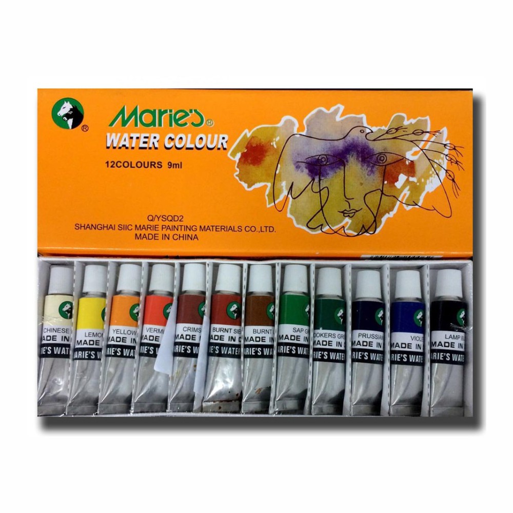 

MARIES WATER COLOR SET TYPE E1306 9ML 12 WARNA