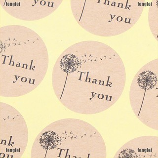  FF  120Pcs Stiker  Seal Tulisan  Thank You untuk Hadiah 