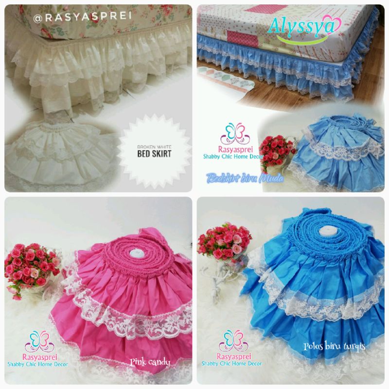 Bed skirt / rok kasur / rok kasur shabby