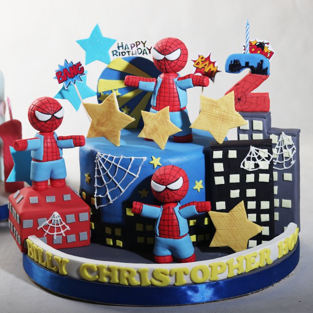 

Kue Ulang Tahun Spiderman diameter 20 cm / MOHON BACA KETERANGAN