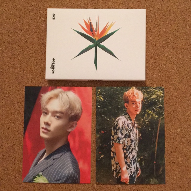 EXO CHEN 'THE WAR' KOKOBOP OFFICIAL POSTCARD