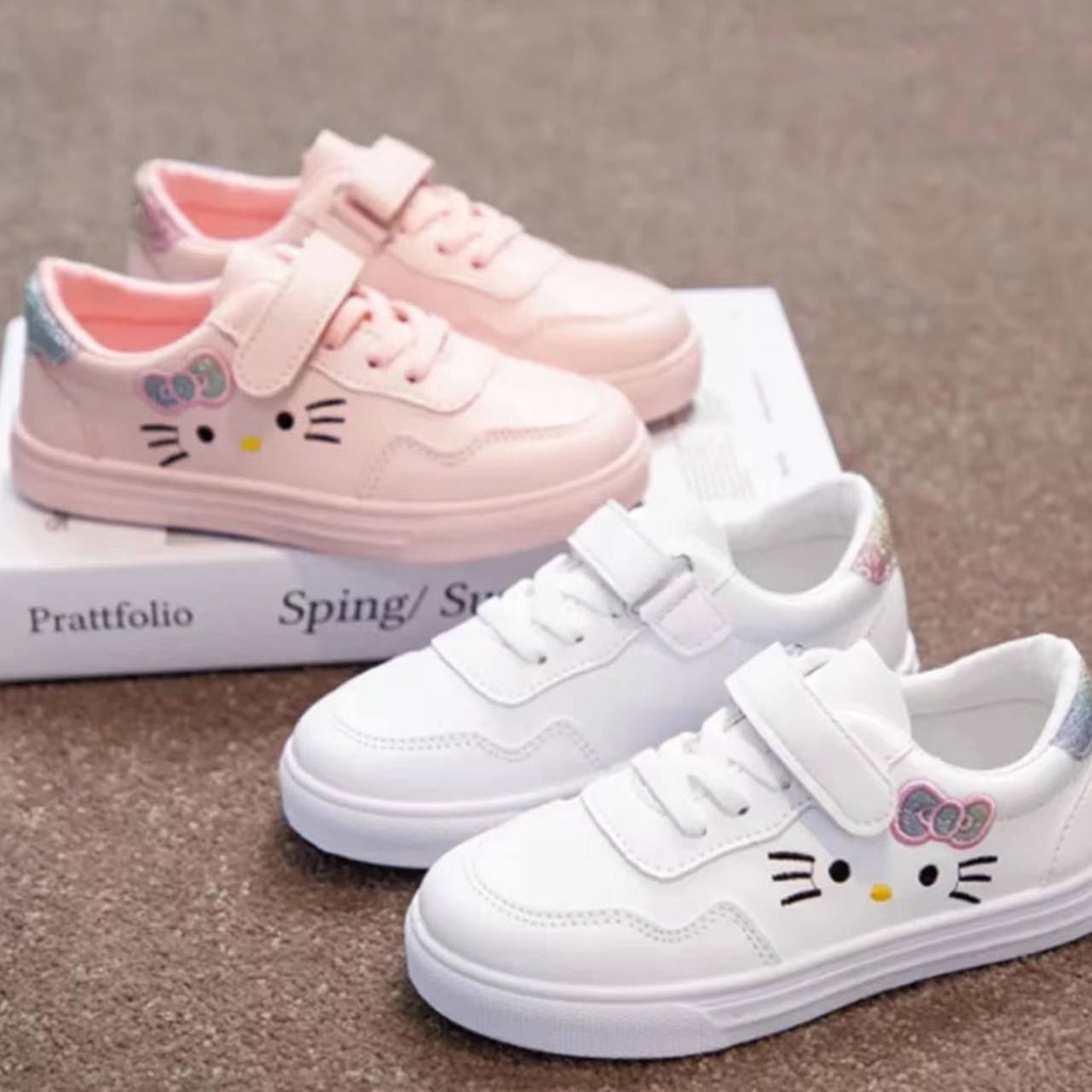 KF CAT Sepatu Sneaker Ringan Anak Laki-Laki Perempuan Model Fashion Terbaru Kitty  Sepatu Import