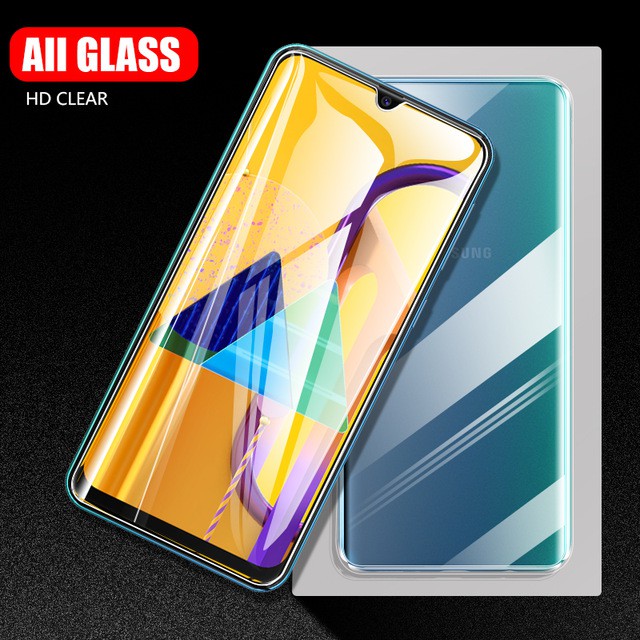 PAKET Tempered Glass Layar Clear + Antigores Tempered Glass Camera Back Lens Samsung M30S