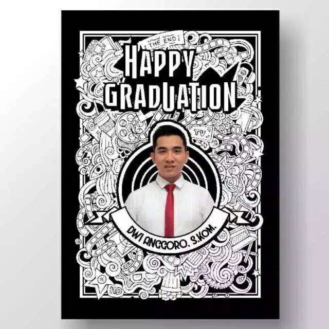 Wall decor foto doodle art hadiah kado custom costum ultah ulang tahun pernikahan Wedding wisuda