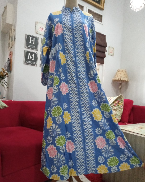 Busui Friendly Gamis Rayon Super Tisya Gamis Batik Cantik Jumbo Xxxl Ld 112 Gamis Rayon Super Cantik