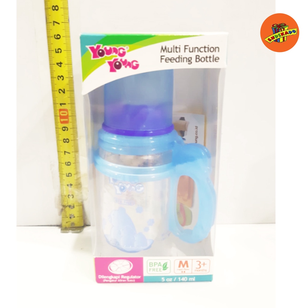 YOUNG YOUNG MULTI FUNCTION FEEDING BOTTLE 140ML - Botol Susu Bayi