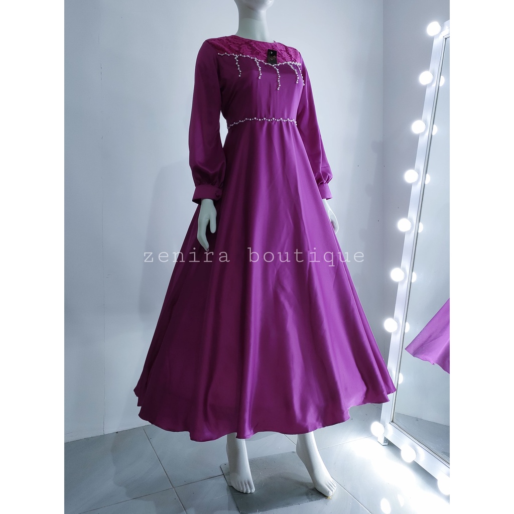 IVANA GAUN payet brokat kekinian / baju pesta / prewedding / wisuda / gamis kondangan / couple / tersedia ukuran kecil hingga jumbo