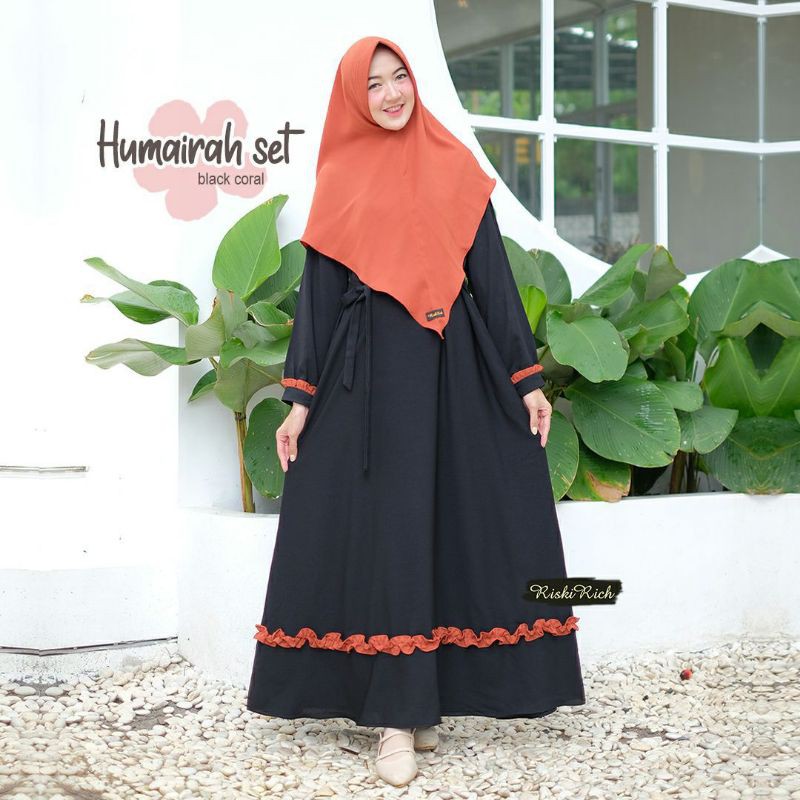 Humaira set by Riskirich (gamis+hijab)