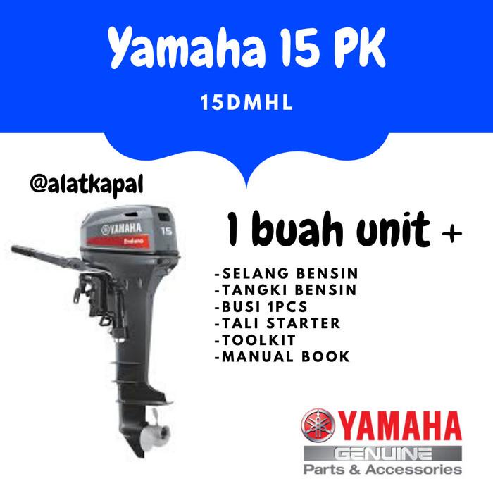 Zaa | Mesin Motor Tempel Yamaha Outboard 15 Pk Hp 2 Tak E15Dmhl
