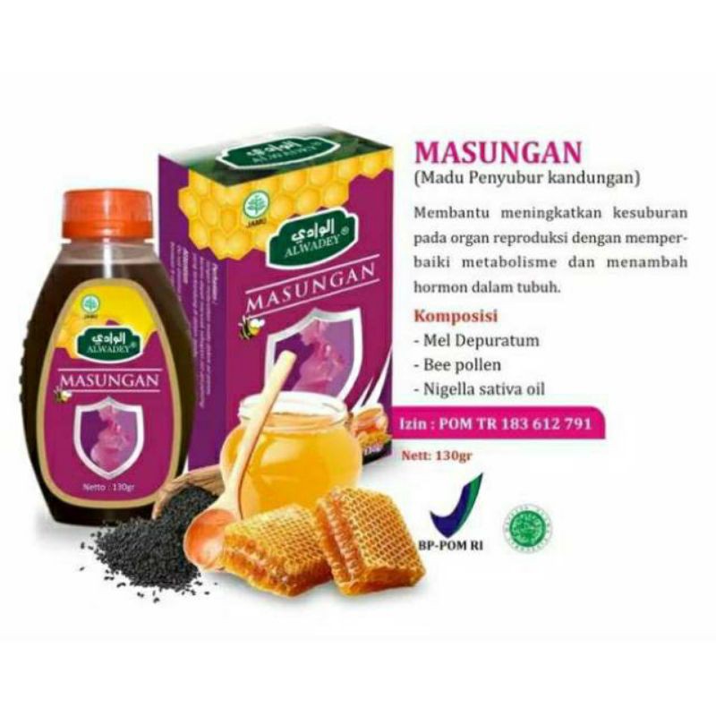 Masungan-Madu Penyubur Kandungan menyuburkan Rahim Wanita Memperbaiki Metabolisme Ovum Dan Sperma