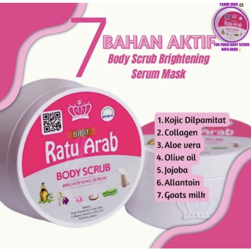 ( READY TERMURAH  SCRUB ) SCRUB RATU ARAB