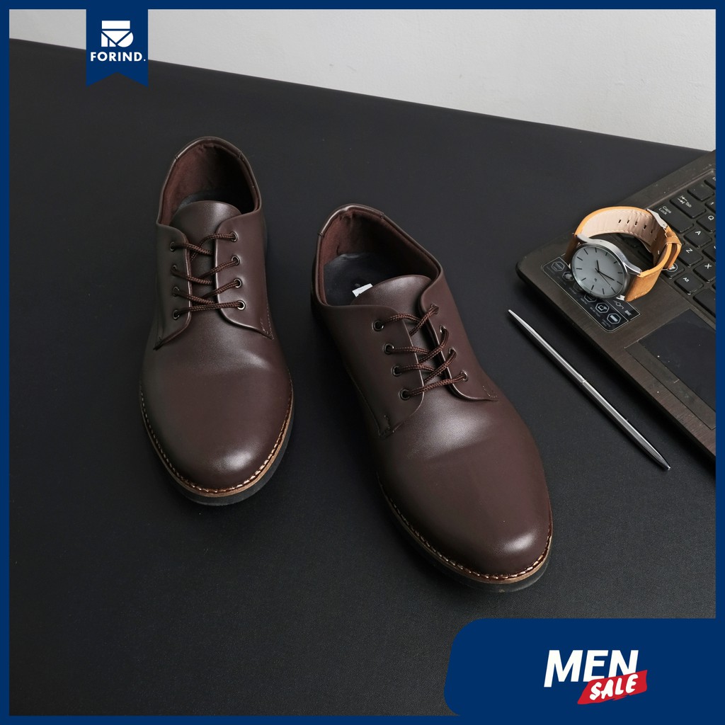 Sepatu Pantofel Coklat Pria Casual Kerja Cowok Kantor Pantofel Oxford Laki |RUSH BROWN| Jack FORIND