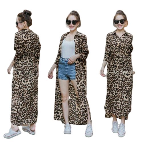 TFS GAMIS LORENJO/ GAMIS WANITA / DRESS LEOPARD / GAMIS MACAN