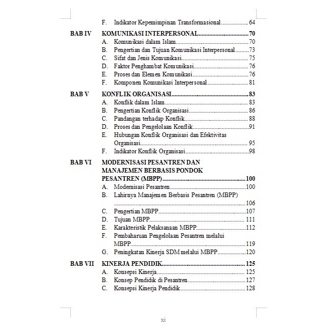 Deepublish - Buku Pesantren Efektif Model Teori Integratif Kepemimpinan Komunikasi - Konflik Organisasi