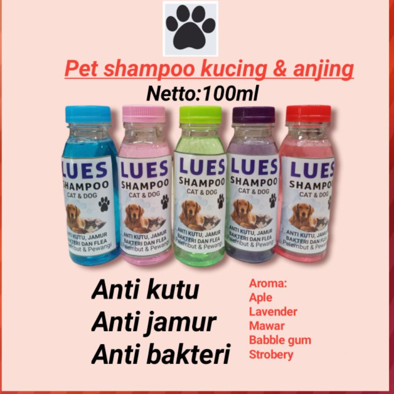 Shampoo kucing &amp; anjing anti kutu dan jamur termurah netto:100ml