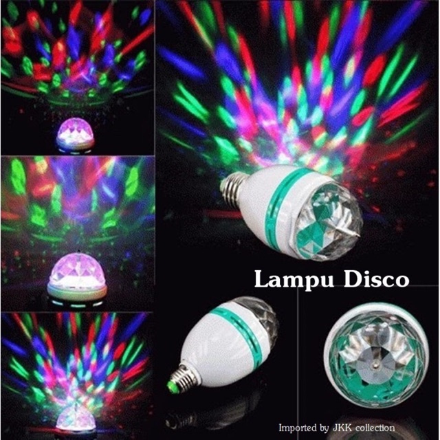 Lampu Led Disco Full Color Putar / Rotating Disco Lamp