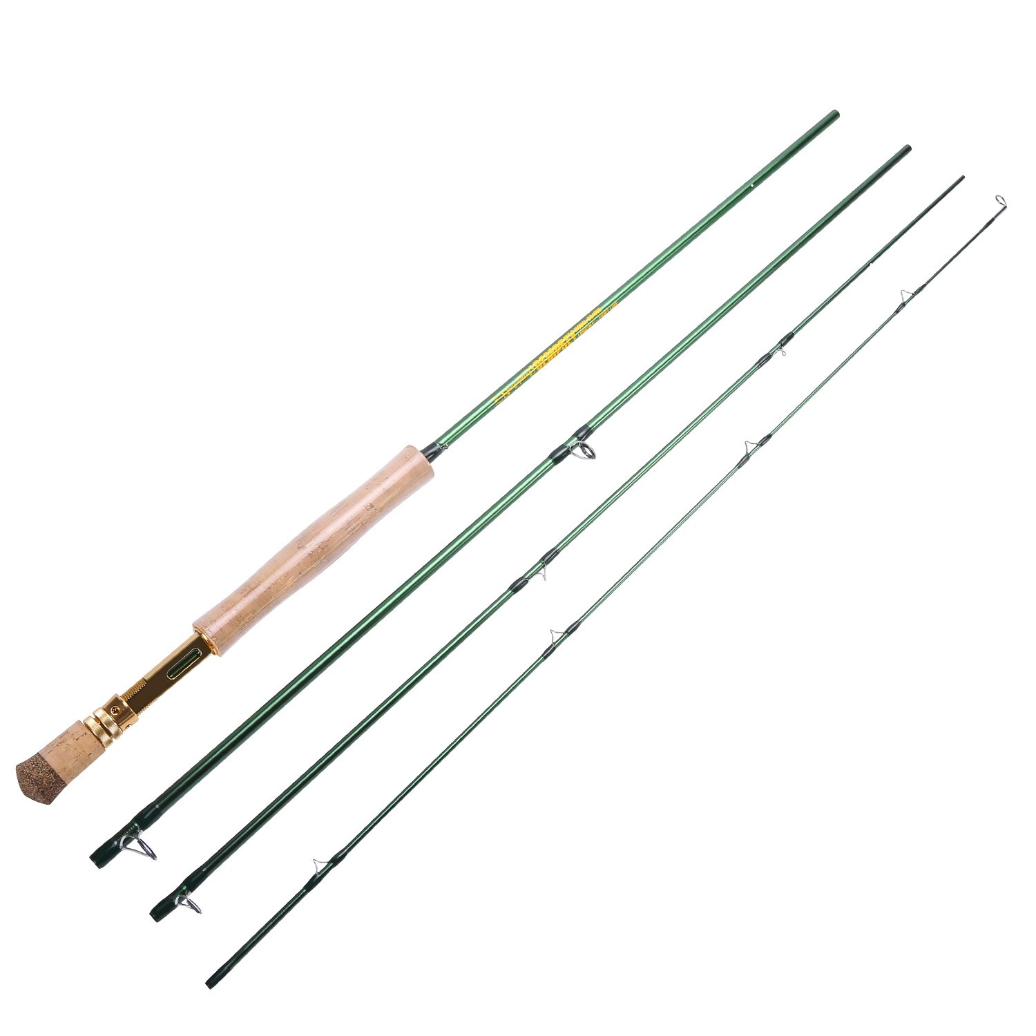 Sougayilang 2.7M Ultralight Fly Fishing Rods WT 5/6 4 Bagian Tindakan Cepat Batang Lalat Air Tawar untuk Trout Salmon Fishing Tackle-color 2