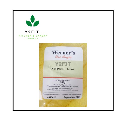 

Y2fit WERNER NON PAREIL YELLOW 100 GR REPACK - WERNER KUNING DEKORASI ENAK HALAL