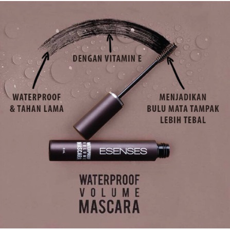 Esenses Waterproof Volume Mascara 8ml Original BPOM