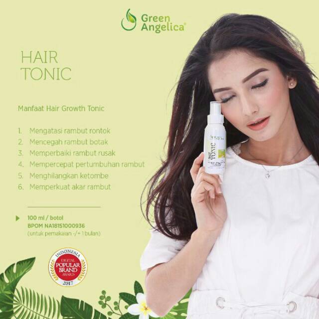 Perawatan rambut rontok terbaik hair ronic green angelica