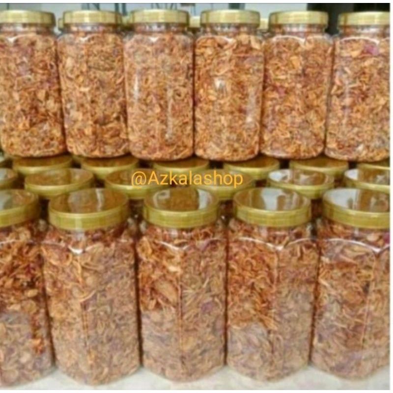 Bawang goreng siap santap kemasan toples