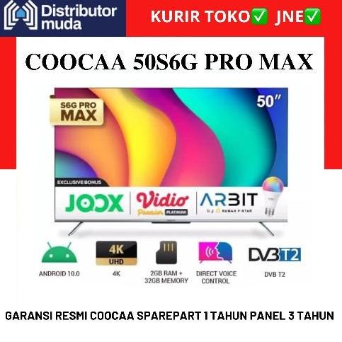 COOCAA 50S6G PRO MAX - Android Digital TV - Far Field Voice Control Termurah