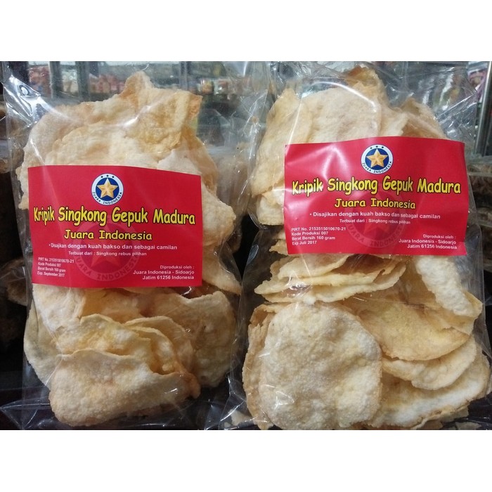 Camilan Tradisional Keripik Singkong Khas Madura 160 Gram Shopee Indonesia