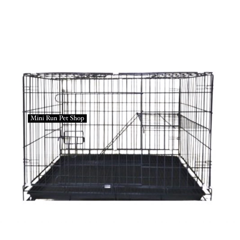 Kandang Kucing Besi Lipat Tingkat Ukurn XXL / Kandang Anjing / Kandang Hewan Besi Lipat Ukuran 90