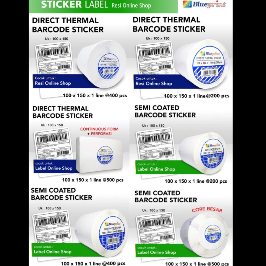 TR110 Printer Barcode Thermal / Label BLUEPRINT BP-TR110 (USB+Serial+LAN)