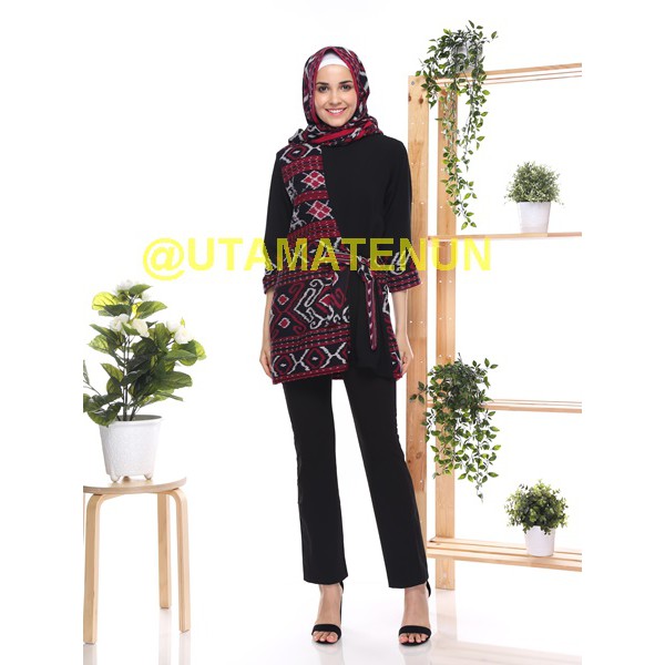 Tunik Tenun Kombinasi