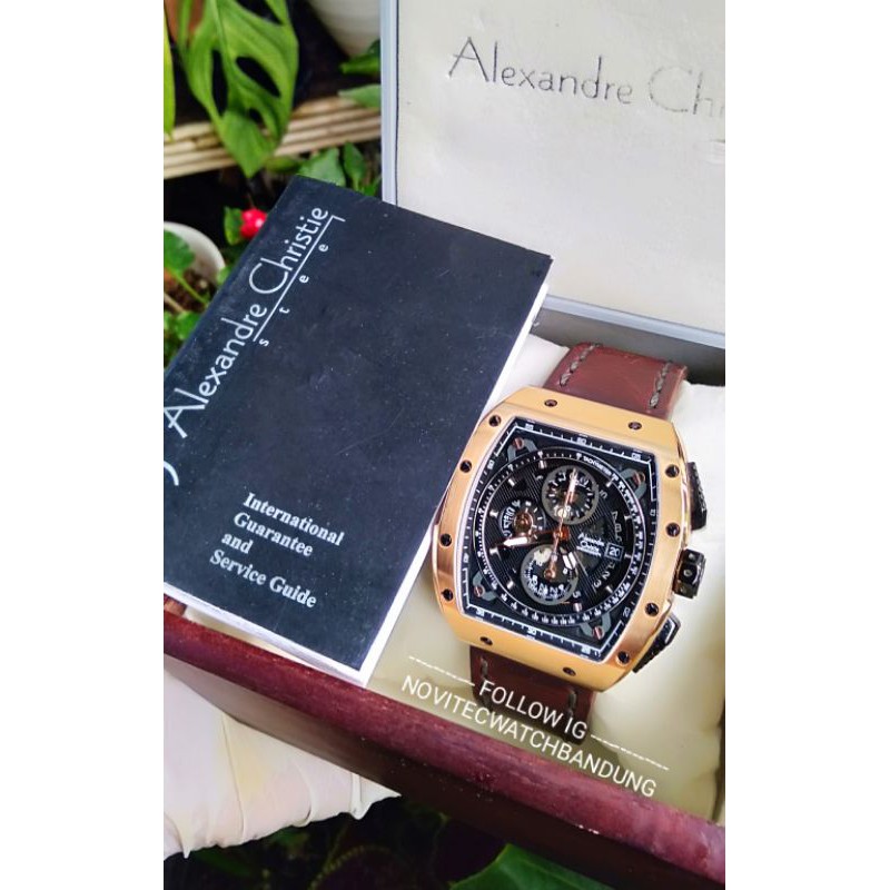 Alexandre Christie preloved AC 6411MC Second Chronograph jam tangan pria bekas berkualitas