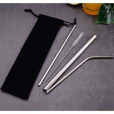 &lt; M.A &gt; Sedotan Stainless Steel Straw Set