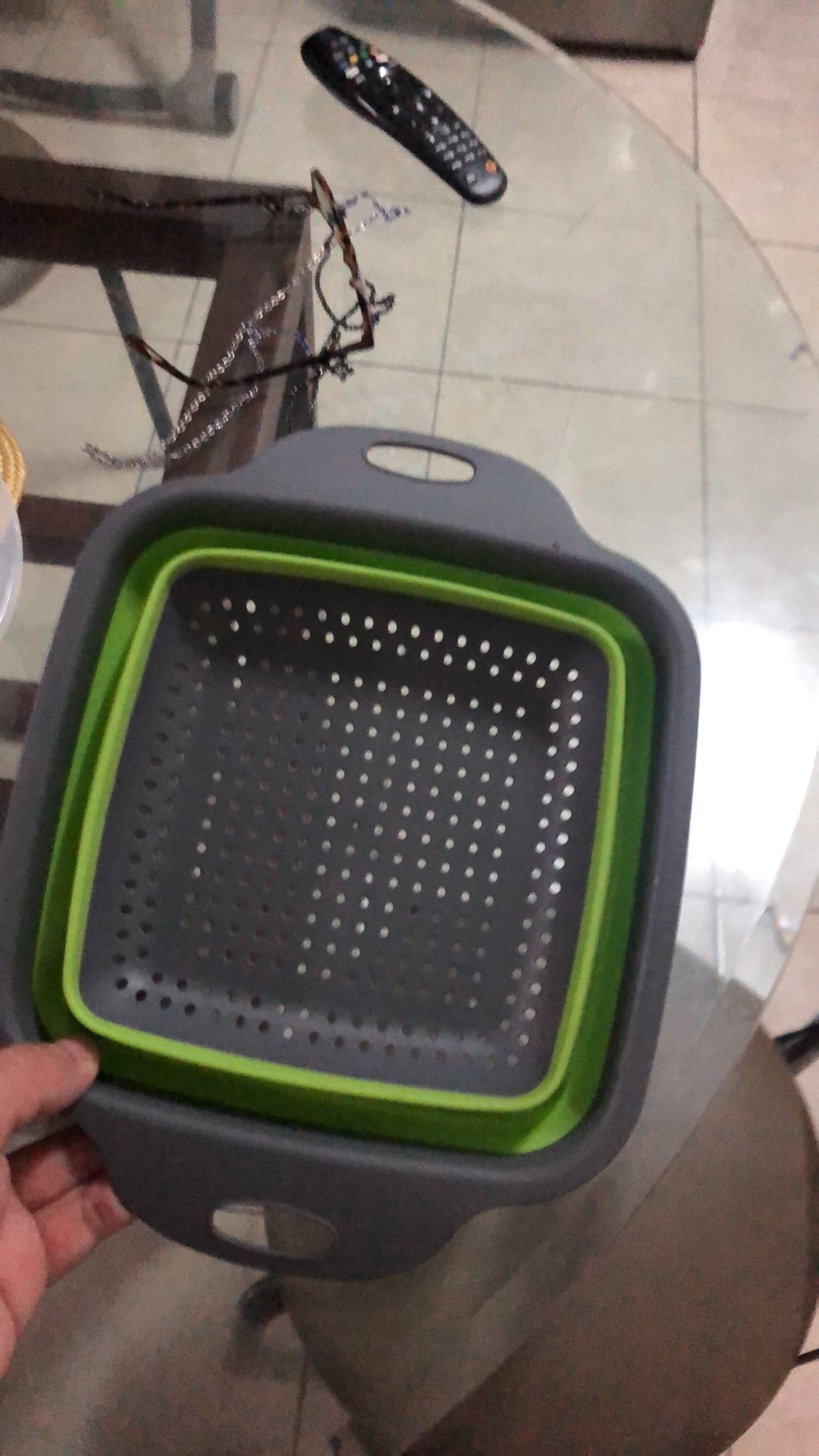 Keranjang Cuci Saringan Lipat 29 X 22 Cm Cuci Buah Sayur Daging