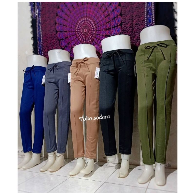 Celana Luna Scuba Pants Premium / Celana scuba wanita / Celana Murah