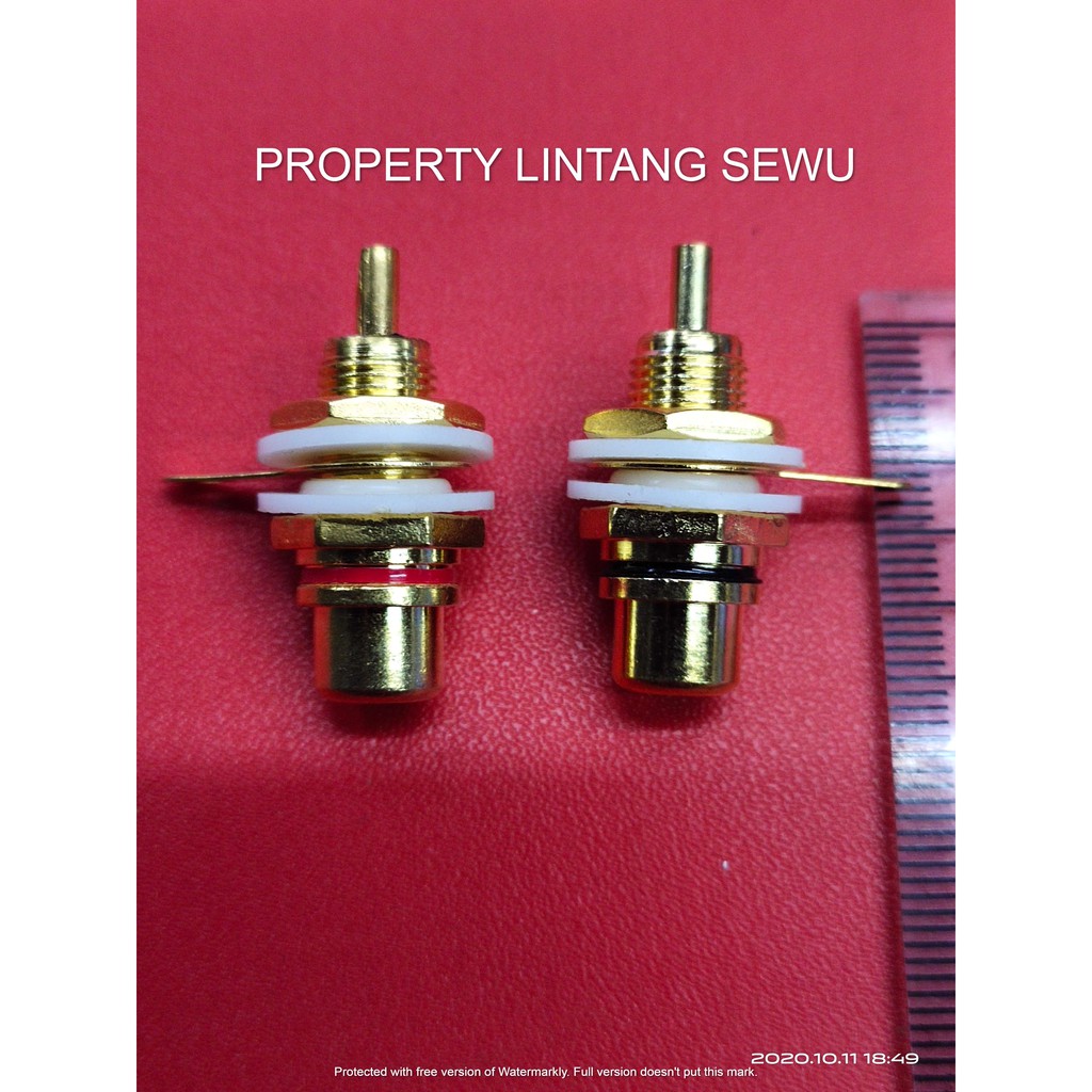 SOKET SOCKET RCA AUDIO BAUT BODI BODY BOK BOX GOLD SATU SET