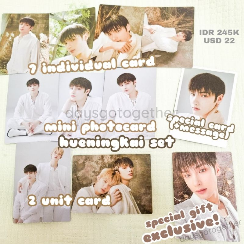 [ACT:LOVESICK MERCH] MINI PHOTOCARD HUENING KAI SET