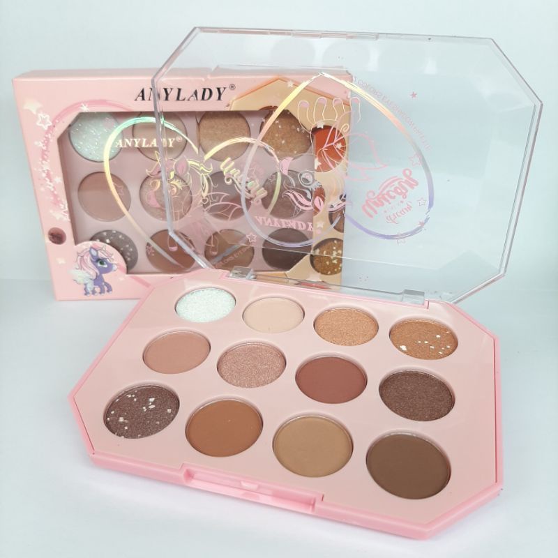 EYESHADOW ANYLADY UNICORN LOVE 12 WARNA