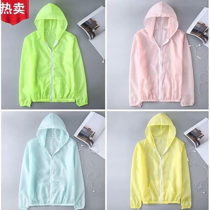 ❄️MATCHA❄️ JAKET SINAR UV  [ JAKET ANTI PANAS ANGIN DAN HUJAN ]