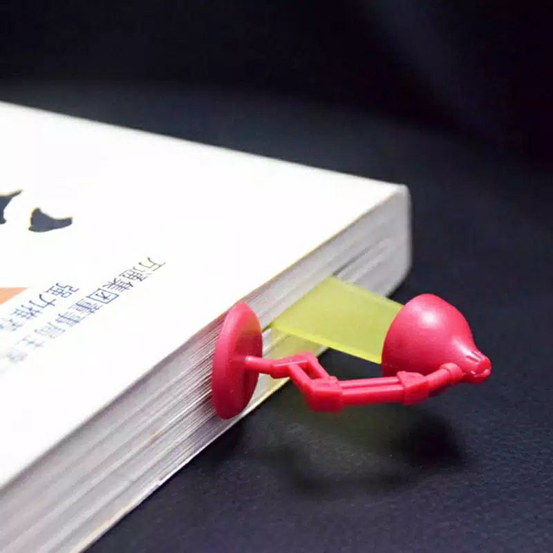 

HJK Pembatas Buku Bookmark Bentuk Lampu Baca Lucu Unik Simple Praktis Alat Tulis Stationery