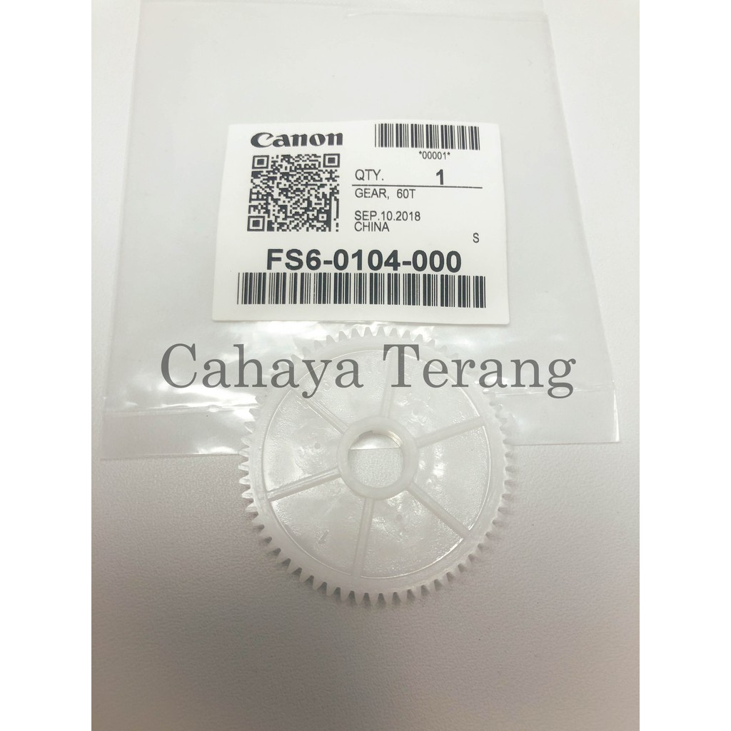 Gear Web 60T Fotocopy Canon IR 6000/6570/5075 FS6-0104-000 Original