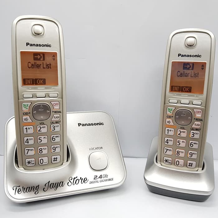 

Telepon Wireless Panasonic KX-TG3712 Wireless Phone (2 handset) Silver