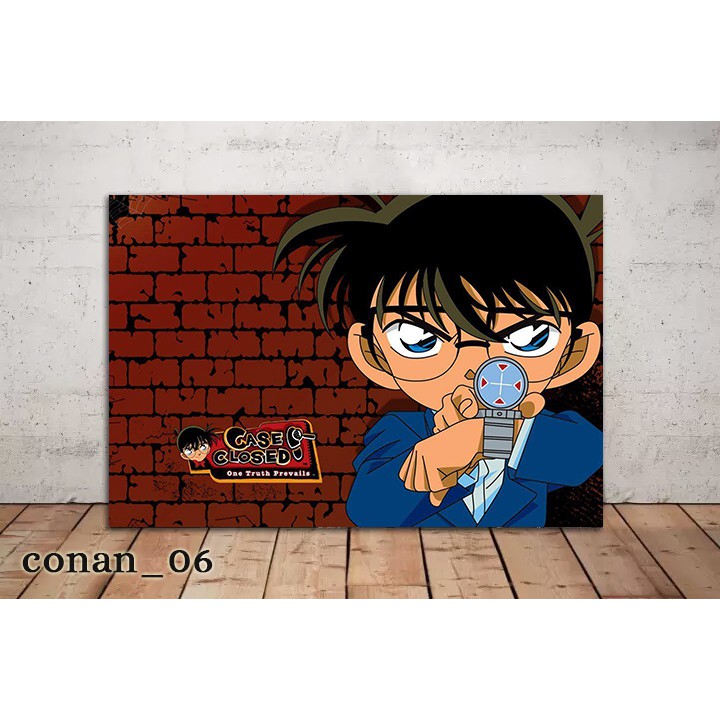 Poster Kayu Detective Conan/Hiasan Dinding Kayu mdf 6mm/Dekorasi Dinding/Dekorasi Kamar/Poster Conan