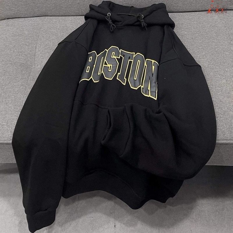 Hoodie Jumper OVERSIZE (S - 6XL) Sweater BOSTON Street Wear Fashion Korean Harajuku Hip Hop Jaketin aja BIGSIZE JUMBO Pria Wanita