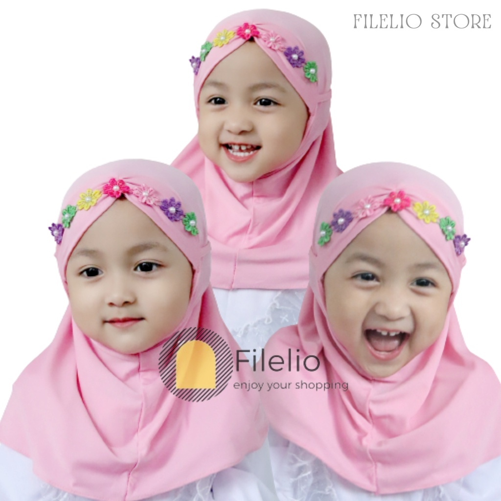 TERMURAH Kerudung Anak 1 tahun Melati Rainbow Hijab Anak 2 Tahun Murah Terbaru Krudung Anak Bayi